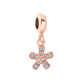 Gold Rose Simple Flower Charm