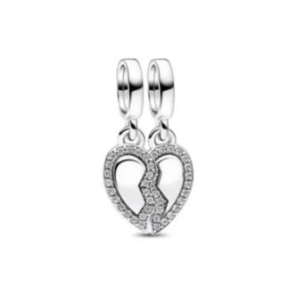 Cracking Broken Heart Charm