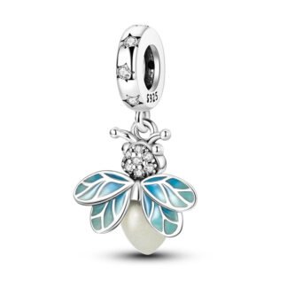 Glow in the Dark Luminous Magical Aqua Firefly Charm