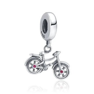 Cool Bicycle Magenta Gems Charm