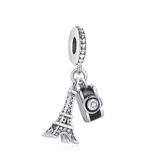 Travelling Eiffel Tower Camera Charm