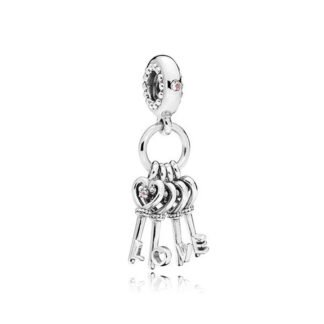 Silver Love Key Chain Charm
