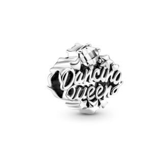 Silver Dancing Queen Word Charm