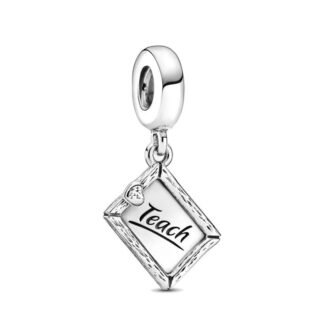 Silver Small Chalkboard Teach Charm