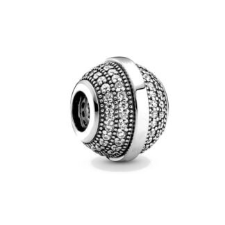 Sparky One Silver Band Bead Charm