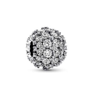 Silver Ever Sparkly Bead Charm