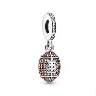 Sport Sparkly American Football Charm