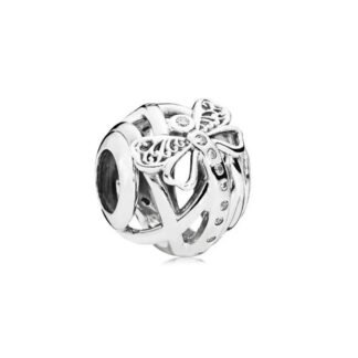 Silver Butterfly Trail Travelling Bead Charm