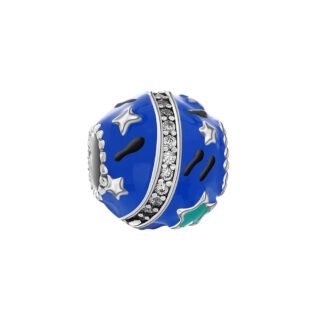 Blue Retro Quirky Details Charm