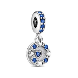 Medallion Blue Gems Charm