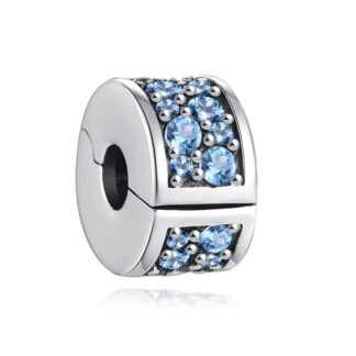Simple Silver Blue Gap Charm