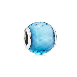 Geometric Bright Sheer Blue Charm