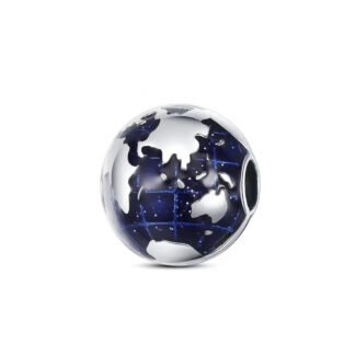 Dark Blue Earth at Night Charm