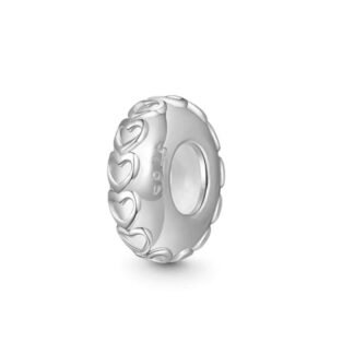 Silver Heart Tyre Charm