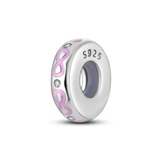 Pink Infinity Symbols Charm
