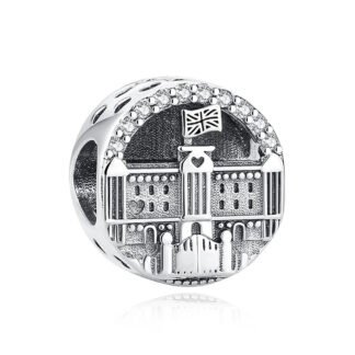 Silver Town Hall Symbol Charm