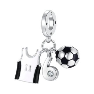 Sport Soccer Shirt Ball Whistle Charm