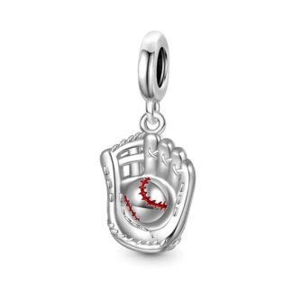 Sport Baseball Catcher Mitt Glove Charm
