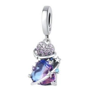 Cosmic Gradient Celestial Hearts Star Orbits Charm