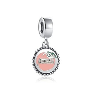 Georgia Peach Medal Charm