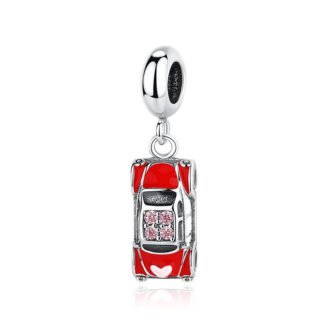 Red Car Red Gems Charm