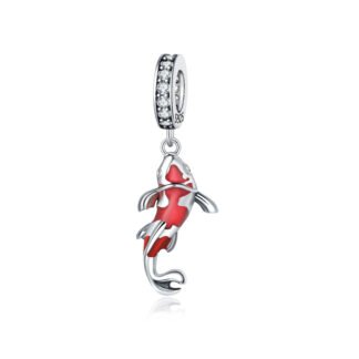 Swimming Upwards Pretty Koi Charm