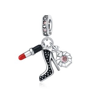 Black Heel Perfume Lipstick Charm