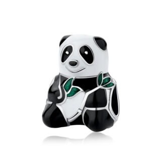 Friendly Panda Eating Charm