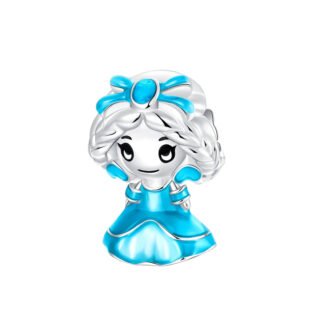 Silver Blue Princess Dress Young Girl Charm