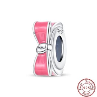 Simple Pink Bow Charm