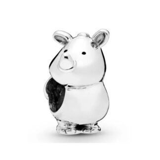 Silver Simple Baby Pooh Bear Charm