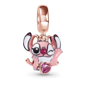 Silver Gold Rose Pink Alien Angel Lilo & Stitch Charm