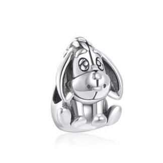 Silver Baby Eeyore Flower Winnie The Pooh Charm