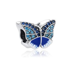 Small Classy Blue Butterfly Charm