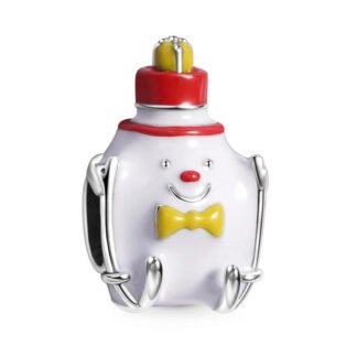 Silver Melting Snow Clown Quirky Charm