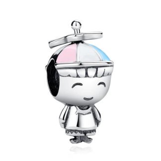 Silver Propeller Hat Boy Charm