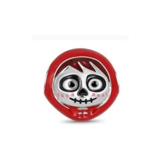 Silver Red Emo Daruma Quirky Charm