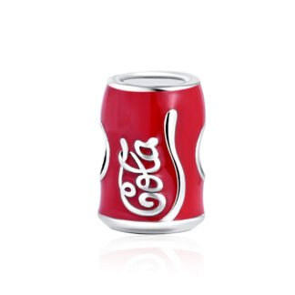 Silver Coca Cola Can Drink Charm