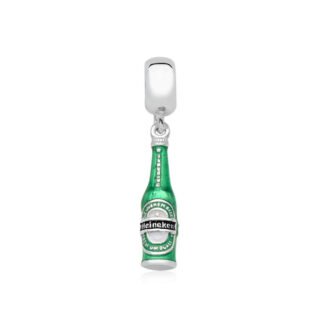 Silver Green Heineken Bottle Drink Charm