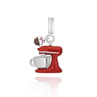 Silver Red Mixer Machine Kitchen Charm