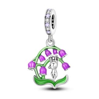 Silver Cat Clinging Violet Bells Campanula Charm