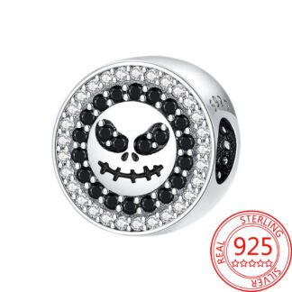 Silver Jack Skellington Skull Face Charm