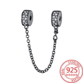Silver Gem Cases Chain Charm