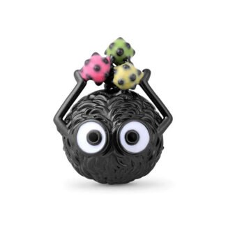 Silver Living Dirt Soot Ball Charm