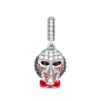Silver Iconic SAW Horror Character Charm
