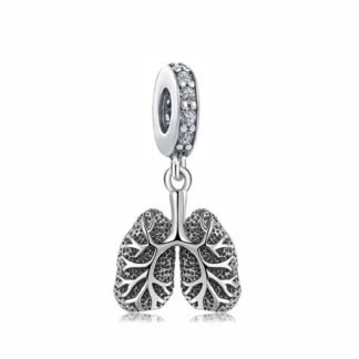 Silver Lung Charm