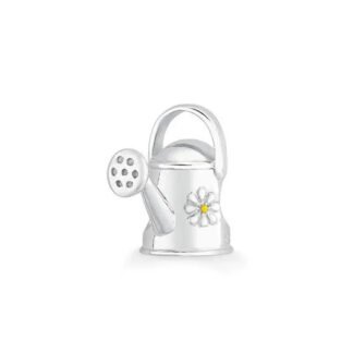 Silver Small Daisy Watering Can Charm