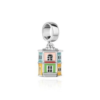 Silver Multicolored Walls Building Charm