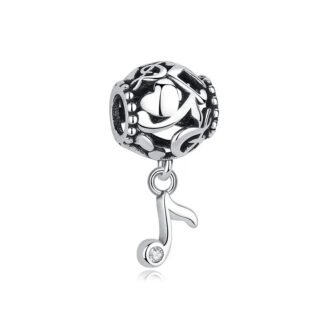 Silver Musical Notes Eighth Note Super Structure Artistic Charm