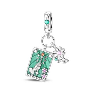 Ace of Wand Tarot Card Charm